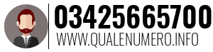 Numero di telefono 03425665700 03425665700