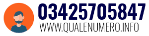 Numero di telefono 03425705847 03425705847