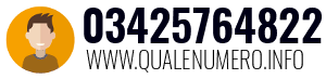 Numero di telefono 03425764822 03425764822