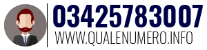 Numero di telefono 03425783007 03425783007