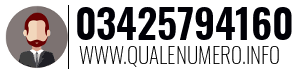 Numero di telefono 03425794160 03425794160