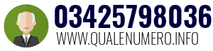 Numero di telefono 03425798036 03425798036