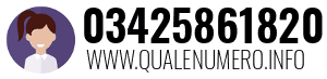 Numero di telefono 03425861820 03425861820