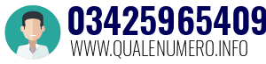 Numero di telefono 03425965409 03425965409
