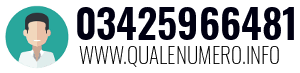 Numero di telefono 03425966481 03425966481