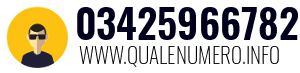 Numero di telefono 03425966782 03425966782