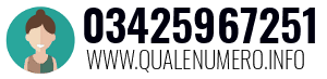 Numero di telefono 03425967251 03425967251