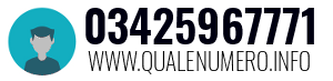 Numero di telefono 03425967771 03425967771