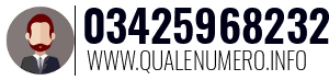 Numero di telefono 03425968232 03425968232