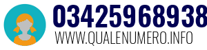 Numero di telefono 03425968938 03425968938