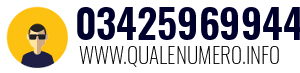 Numero di telefono 03425969944 03425969944