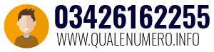 Numero di telefono 03426162255 03426162255