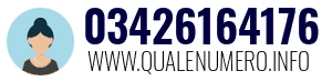 Numero di telefono 03426164176 03426164176