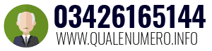 Numero di telefono 03426165144 03426165144