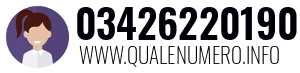 Numero di telefono 03426220190 03426220190