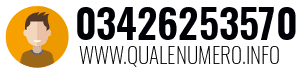 Numero di telefono 03426253570 03426253570