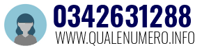 Numero di telefono 0342631288 0342631288
