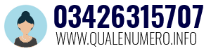 Numero di telefono 03426315707 03426315707