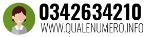 Numero di telefono 0342634210 0342634210