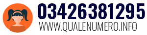Numero di telefono 03426381295 03426381295