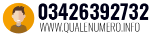 Numero di telefono 03426392732 03426392732