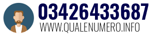 Numero di telefono 03426433687 03426433687
