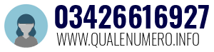 Numero di telefono 03426616927 03426616927