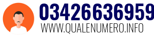 Numero di telefono 03426636959 03426636959