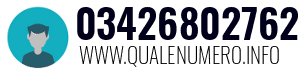 Numero di telefono 03426802762 03426802762