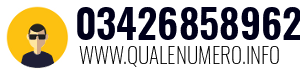 Numero di telefono 03426858962 03426858962