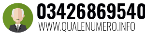 Numero di telefono 03426869540 03426869540