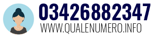 Numero di telefono 03426882347 03426882347