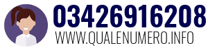 Numero di telefono 03426916208 03426916208