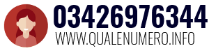 Numero di telefono 03426976344 03426976344