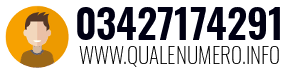 Numero di telefono 03427174291 03427174291