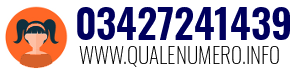 Numero di telefono 03427241439 03427241439
