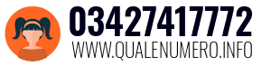 Numero di telefono 03427417772 03427417772
