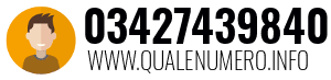 Numero di telefono 03427439840 03427439840