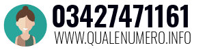 Numero di telefono 03427471161 03427471161