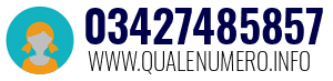 Numero di telefono 03427485857 03427485857