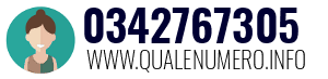 Numero di telefono 0342767305 0342767305