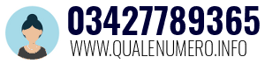 Numero di telefono 03427789365 03427789365