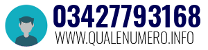 Numero di telefono 03427793168 03427793168