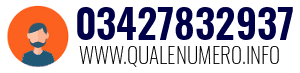 Numero di telefono 03427832937 03427832937