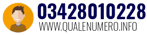 Numero di telefono 03428010228 03428010228