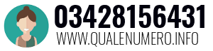 Numero di telefono 03428156431 03428156431
