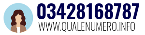 Numero di telefono 03428168787 03428168787