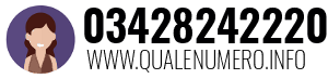 Numero di telefono 03428242220 03428242220
