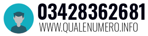 Numero di telefono 03428362681 03428362681