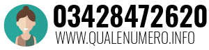 Numero di telefono 03428472620 03428472620